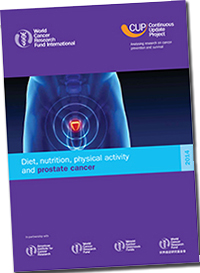 Diet, Nutrition, Physical Activity and Prostate Cancer (zdroj: AICR)